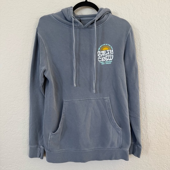 Salty crew oversized gray hoodie Small - Picture 1 of 8